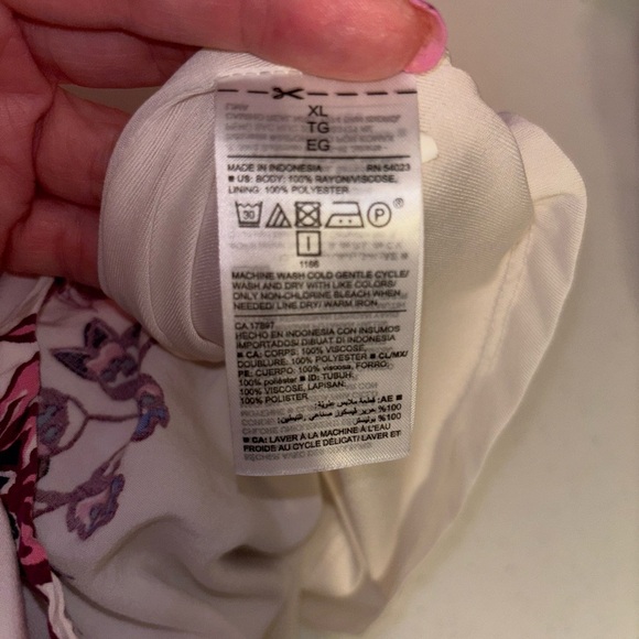 Old Navy Floral Mini Dress in White and Purple - Picture 10 of 12